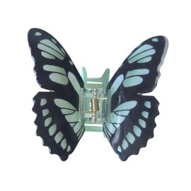 Pretty Butterfly Hair Clips,Cute Acetate Claw Clip for Women,Fashion Hair Clip,Green