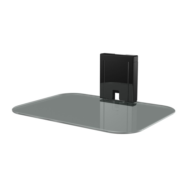 Sanus Tempered Glass On-Wall AV Shelf for Streaming Devices, Game Consoles, and Cable Boxes - SOA-AVS1