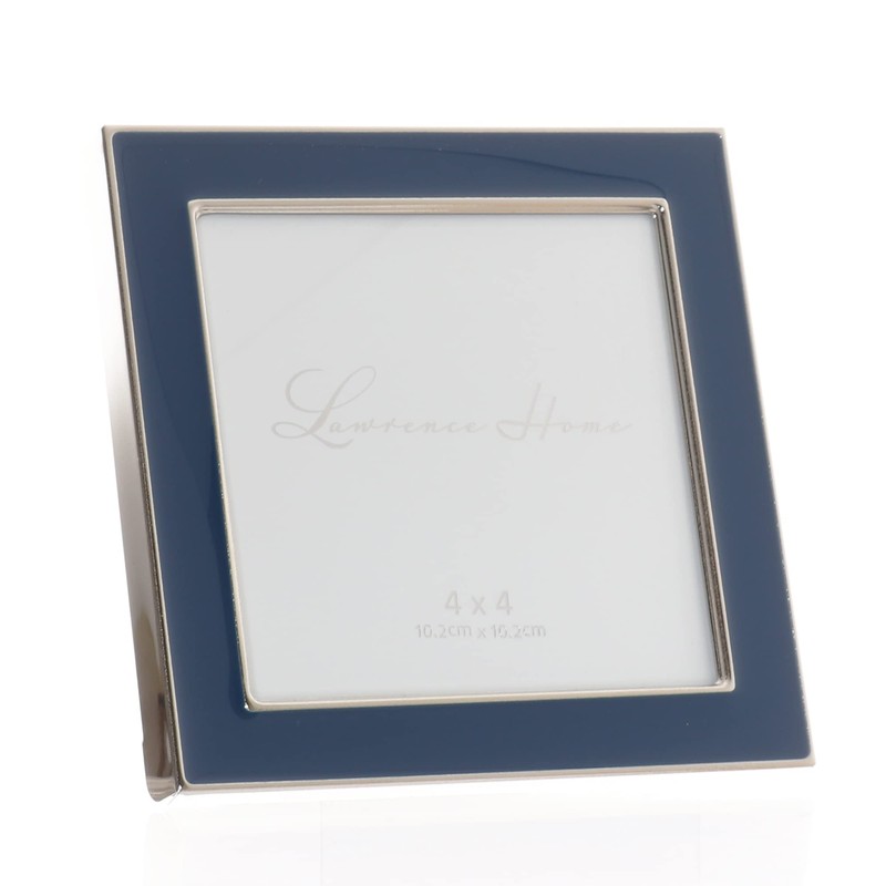 Lawrence Frames Metal Frame, Polished Enamel, Blue, 4x4