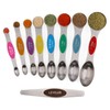 Baoswi 9 Pack Magnetic measuring spoons set, stackable on both