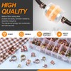 Rustark 121Pcs 12 Different Sizes 7-22mm Spring Band Hose Clamps