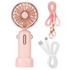 3 Gears Handheld Fan Mini Portable Table Cooler with Detachable