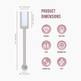 Beauticom Dual End Magnetic Board Wand Nail Art Tool for Creating 3D Cat Eye Effects on UV Gel Nail Polish (Quantity: 25 Pieces)