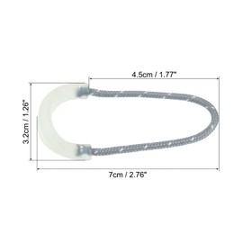 PATIKIL Self Luminous Zipper Pulls Replacement, 20 Pack Extension Cord Handle Tab Tag Extender Glow in The Dark Fixer for Luggage Backpacks Jackets