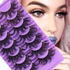 FAIRYGATE Lashes Natural Look Eyelash Extensions, 7 Pairs, False Eyelash