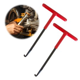 EsiFare Spring Hooks, T Shape, Set of 2 Muffler Springs, Detachment T-Hooks, Spring Attachment and Removal Tool, T-Handle, Pipe Spring Hooks