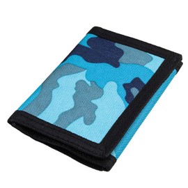 Polmmys Kids Wallet, Little Boys Wallet for Kids, Small Kids Wallet for Boys with Zipper, Teen Wallet for Teen Boys, Camo Wallet with Magic Sticker, Novelty Childrens Wallet with Coin Pocket