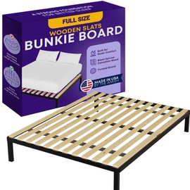 Greaton, Wooden Full Bed Slats for Support Under Mattress – Replacement Wood Slats for Full Size Bed Frame – Under Mattress Support Without Extra Height – 2.38-Inch Standard Width