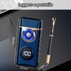 TIKIUKI Electric Lighter Dual Arc Lighter Plasma Metal Flameless Lighters