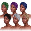 PHOGARY 6 Pieces Turban for Women, Knotted Turban Scarf Pleated