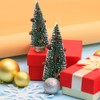 Mini Green Christmas Tree, Artificial Small Pine Tree, Snow Tree