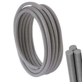 Pe+Round Cord Joint Filling Profile 8 mm x 15 m Back Filling Cord Foam Round Filling Cord for Gap and Joint Concrete Filling (Diameter 8 mm)