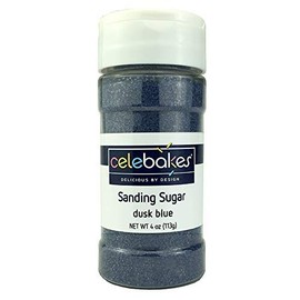 Celebakes by CK Products Dusk Blue Sanding Sugar, 4 Oz.