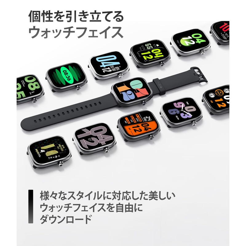 Mibro C4 Smart Watch, Bluetooth Calls, Line Notifications, App Notifications,