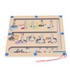 Magnetic Color and Number Maze Board Early Education Wooden Matching