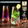 SHOWLOUE 18.3 oz Large Drinking Glasses, 6PCS Tall Glass Sets,