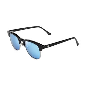 CLANDESTINE Model Unisex HD Sunglasses - Sunglasses Anti-Glare for Men and Women, Black Glitter - Dark Blue