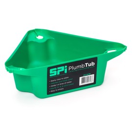 Plumb Tub - SPI Radiator Draining Tub - PlumbTub: The Ultimate Solution for Hassle-Free Radiator Draining. Versatile, Compatible with a Wide Range of Radiators - 1.4L Capacity - SPI Green