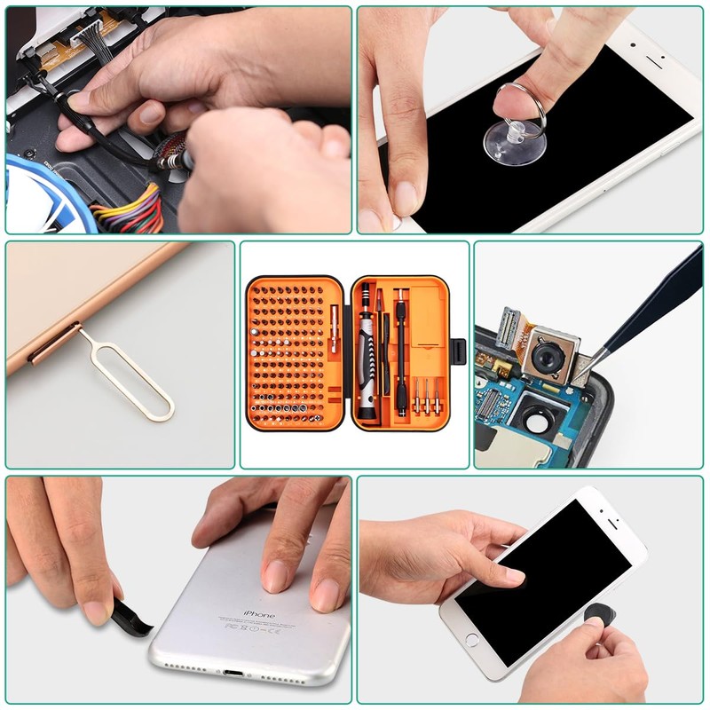 ORIA Screwdriver Set, 130 in 1 Repair Tool Kit with