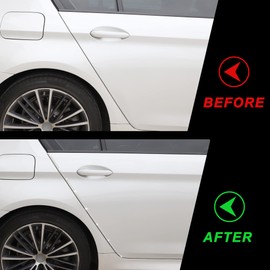 TOMALL Bling Car Door Guard Crash Bumper Crystal Anti-Scratch Strip Sticker Crystals Car Door Bumper Protector Accessory DIY for Interior and Exterior Decoration Styling Accessories White