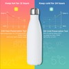 GeeRic Drinking Bottle 500 ml Stainless Steel Thermos Flasks Double-Walled