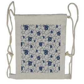 Ambesonne Nautical Drawstring Backpack, Boat on Ocean Journey, Sackpack Bag