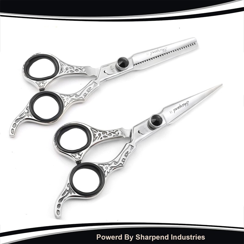 Sharpend Professional Hair Cutting Scissors, 7 PCS Barber Thinning Scissors