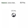 sourcing map Pack of 50 11 mm Carbon Steel Storage
