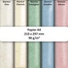 50x DIN A4 paper - Marbled Chamois (Cream) - 90