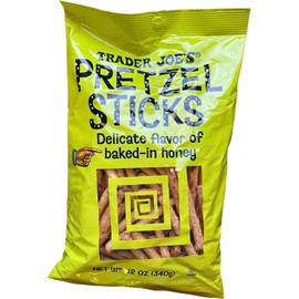 Trader Joe's Pretzel Sticks with delicate flavor of baked-in honey, 12 oz (Pack of 1)