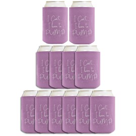 Mom Maternity Gifts I Can't I Have to Pump Breastfeeding 12-Pack Can Coolers Coolies