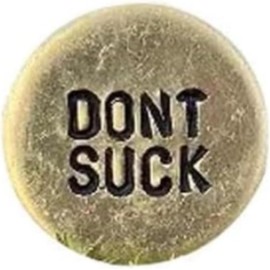WLngtv Funny Golf Ball Marker, Dont Suck,Humor Novelty Golf Ball Markers with Funny Words,Hat Clip,Gag Gifts for Men or Women Golfers Golf Lovers,Golf Ball Markers,Novelty Humor Gifts for Golfers