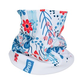 Eleven Sportswear Neck Warmer for Men, Women and Children, Multifunctional Neck Gaiter for Sports and Outdoor Activities, Headscarf, Scarf and Face Cover, Meadow white