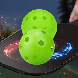 Green Indoor Pickleball Balls (26 & 40 Hole Options) for Beginners & Clubs Polymer Ball 26-Hole 5ea