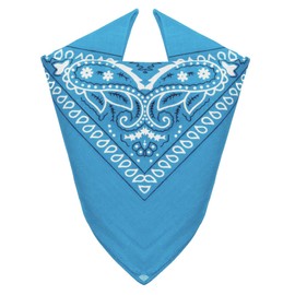 Van Der Rich ® - Bandanas made of 100% cotton headscarf for men and women, lightblue
