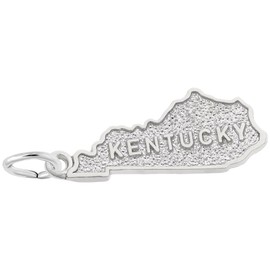 Kentucky Charm In Sterling Silver, Charms for Bracelets and Necklaces