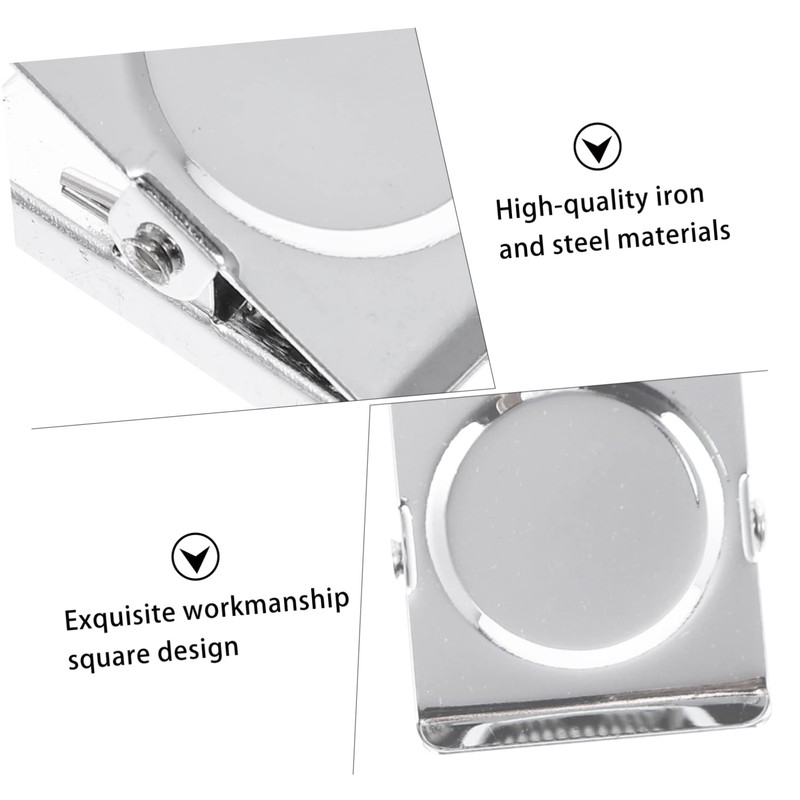 jojofuny 6Pcs Magnetic Clips for Refrigerator Strong Metal Memo Clips