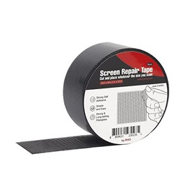 by.RHO Window Screen Repair Tape 2inx30ft(Black) - 3-Layer Fiberglass Adhesive Patch for Door, Tent, Pool Mesh - for Fixing Tears & Holes - Waterproof, Weather-Proof Material