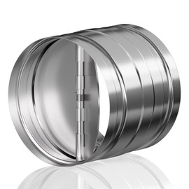 Hon&Guan Reverse Wind Prevention Damper, Duct Connection Type, Chucki Damper, Backflow Prevention, Includes Light Blades, For Ventilation Systems, Forced Exhaust Vent Prevents Odors, Dust, Smoke