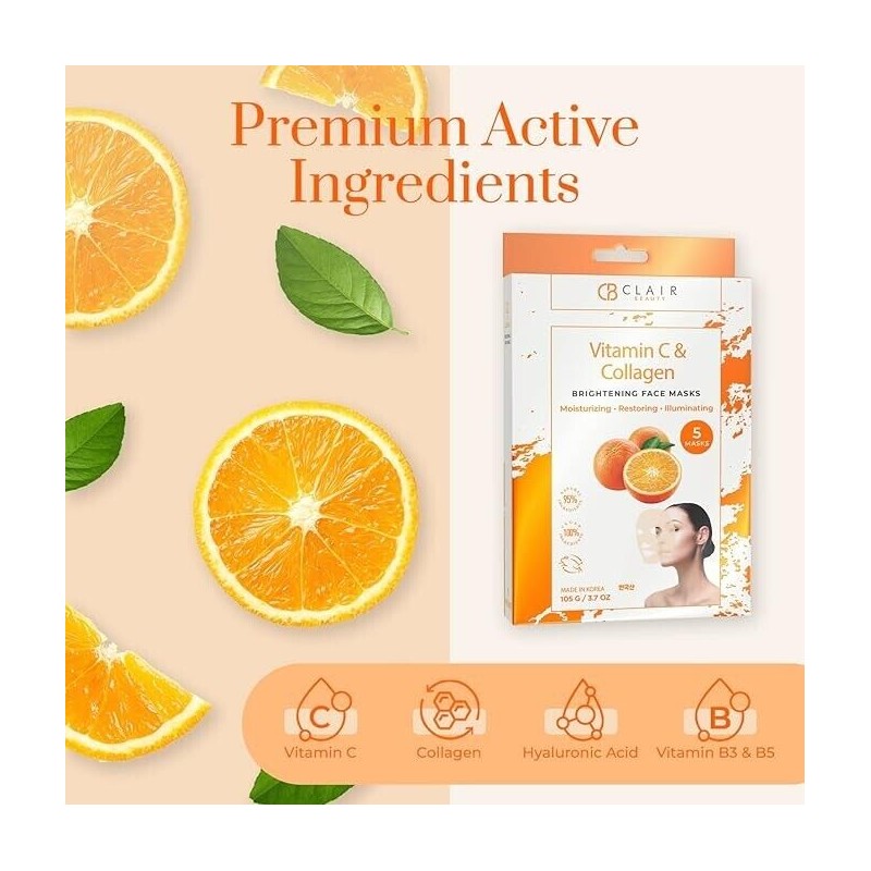 CLAIR BEAUTY Vitamin C and Collagen Daily Face Moisturizer -