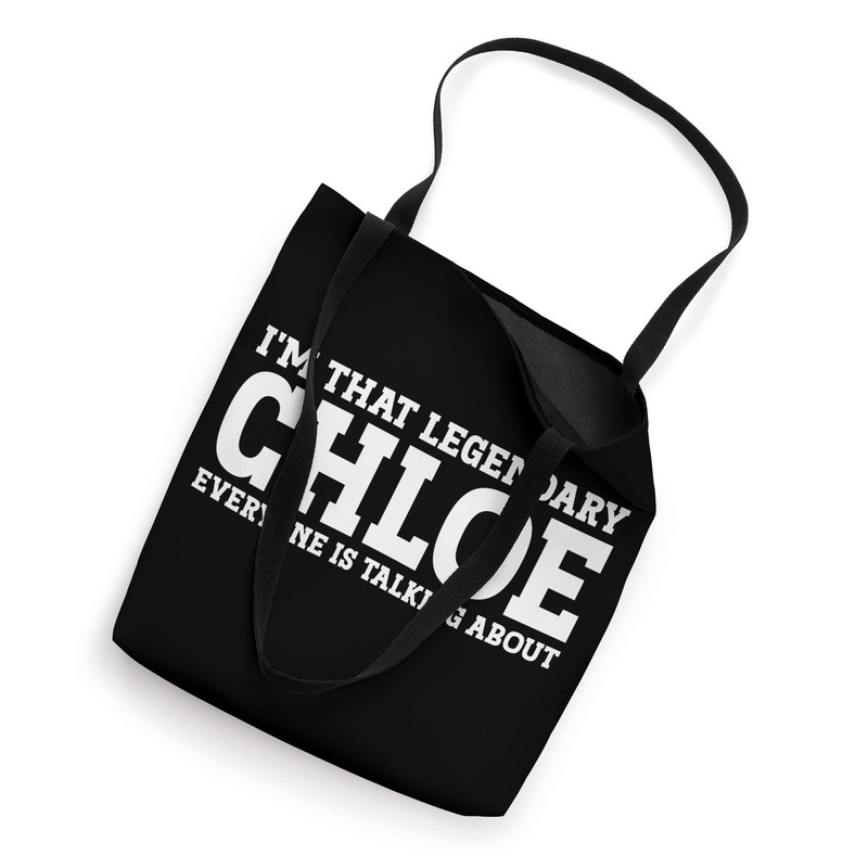 Chloe Personal Name Women Girl Funny Chloe Tote Bag