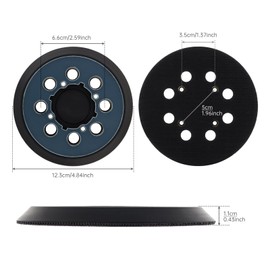 ChgImposs Orbital Sander Replacement Pad, 5 Inch 8 Hole Hook and Loop Sander Pad of DWE6421 6421K DWE6423 6423K DCW210B DWE64233 N329079 Suitable for Woodworking and Metalworking