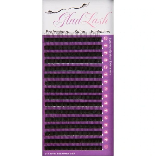 Glad Lash®'s False Eyelash Extension Rapid Lash - C Curl,