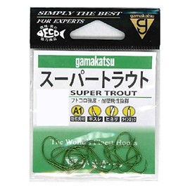 Gamakatsu Single Hook A1 Super Trout 9 No. 15 Green