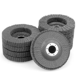 10Pcs 600 Grit Scour Flap Disc 4 1/2 Inch Angle Grinder Attachment Stainless Steel Aluminum Polishing Wheel Scouring Pad Wire Brush Sanding Disc