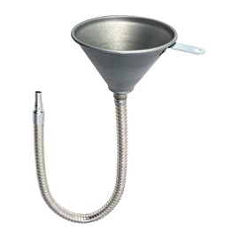 Riloer Spout Funnel 24.8" Long Flexible Hose and Strainer, Universal Steel Priming Funnel for All Oils,Water, Diesel Fuel and Other Liquids