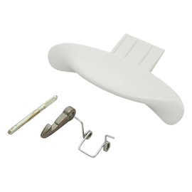 Hotpoint White Washing Machine Door Handle Kit. Genuine Part Number C00116580