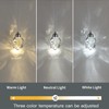 Modern Crystal Pendant Light, 3-Color LED Crystal Pendant Light, Adjustable
