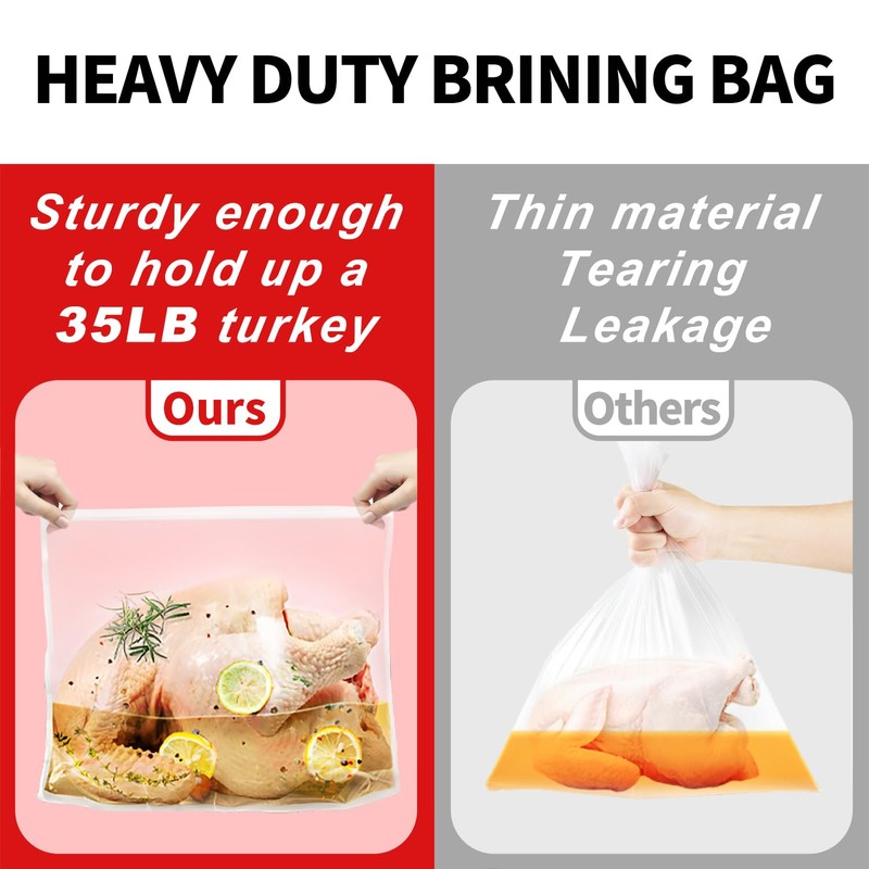 QPMR Turkey Brining Bags Set of 3 - Extra Large