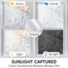 DUOFIRE Window Films for Privacy Rainbow Window Film, Stained Glass